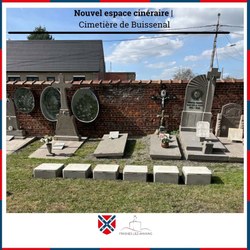 Nouvel espace cinéraire au cimetière de Buissenal