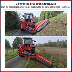 Un nouveau bras de faucheuse pour un rendement encore plus optimal